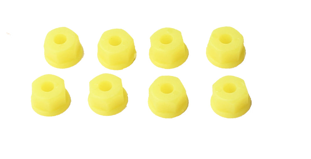 6-32 NYLON NUTS NEON YELLOW/8