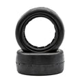 Slick - 2.2" 4WD Front Buggy Tires w/ Inserts, Red, Yellow