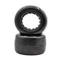 Slick - Stadium Truck Tires w/ Inserts, Red, Yellow Compound