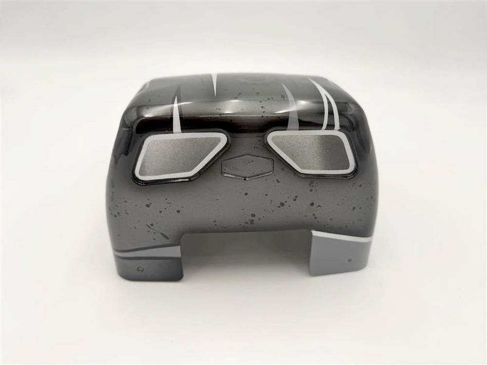 Clear "PLAGUE" 1/10th Crawler CompBody Set w/Stickers & Mask