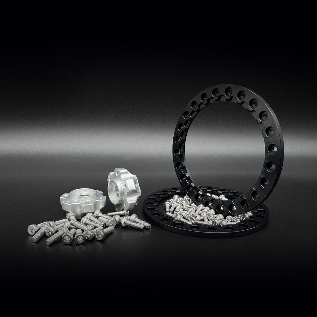 2.2 "Shield" Aluminum Beadlock Wheels w/Hubs (2)
