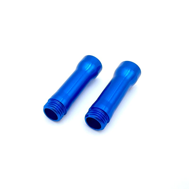 XP Blue Anodized Shock Bodies for 90mm Shocks, 1 pair
