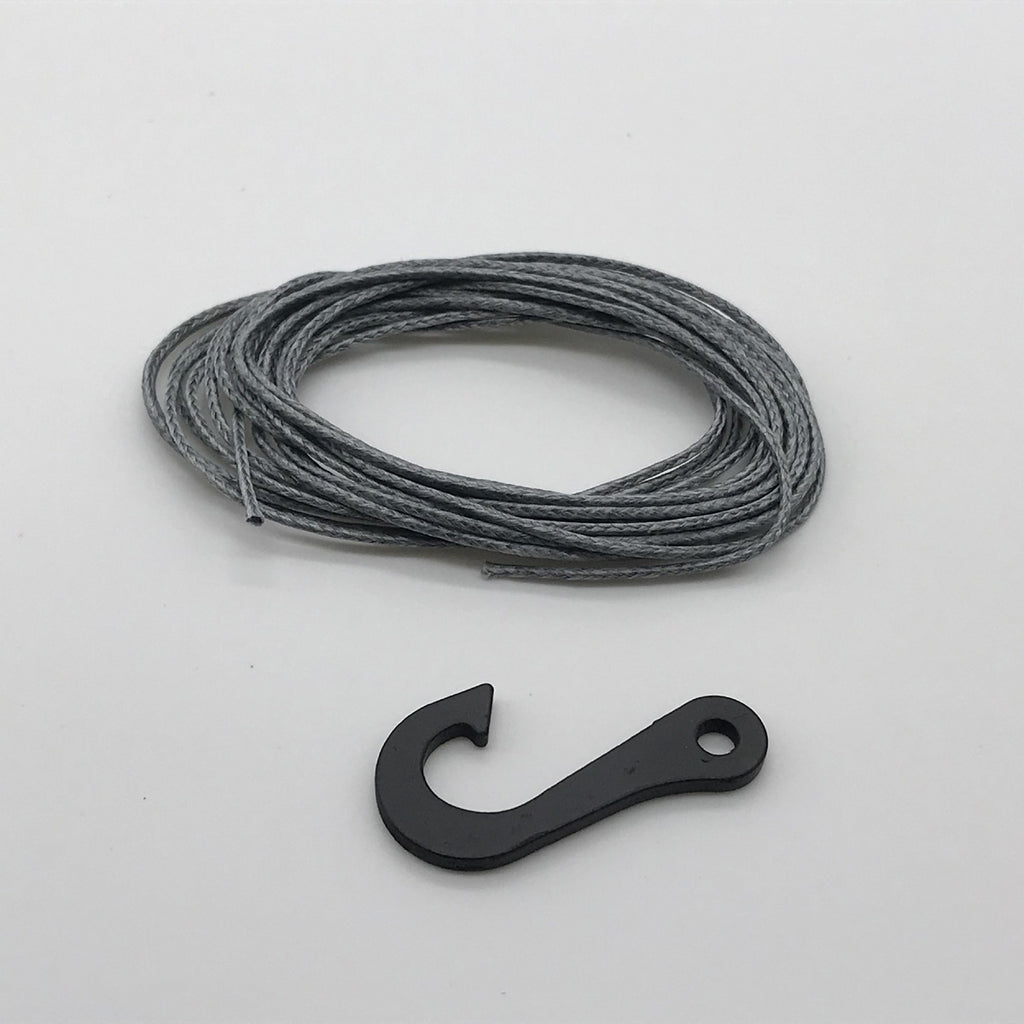Synthetic Winch Line w/ Steel Hook