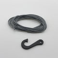 Synthetic Winch Line w/ Steel Hook