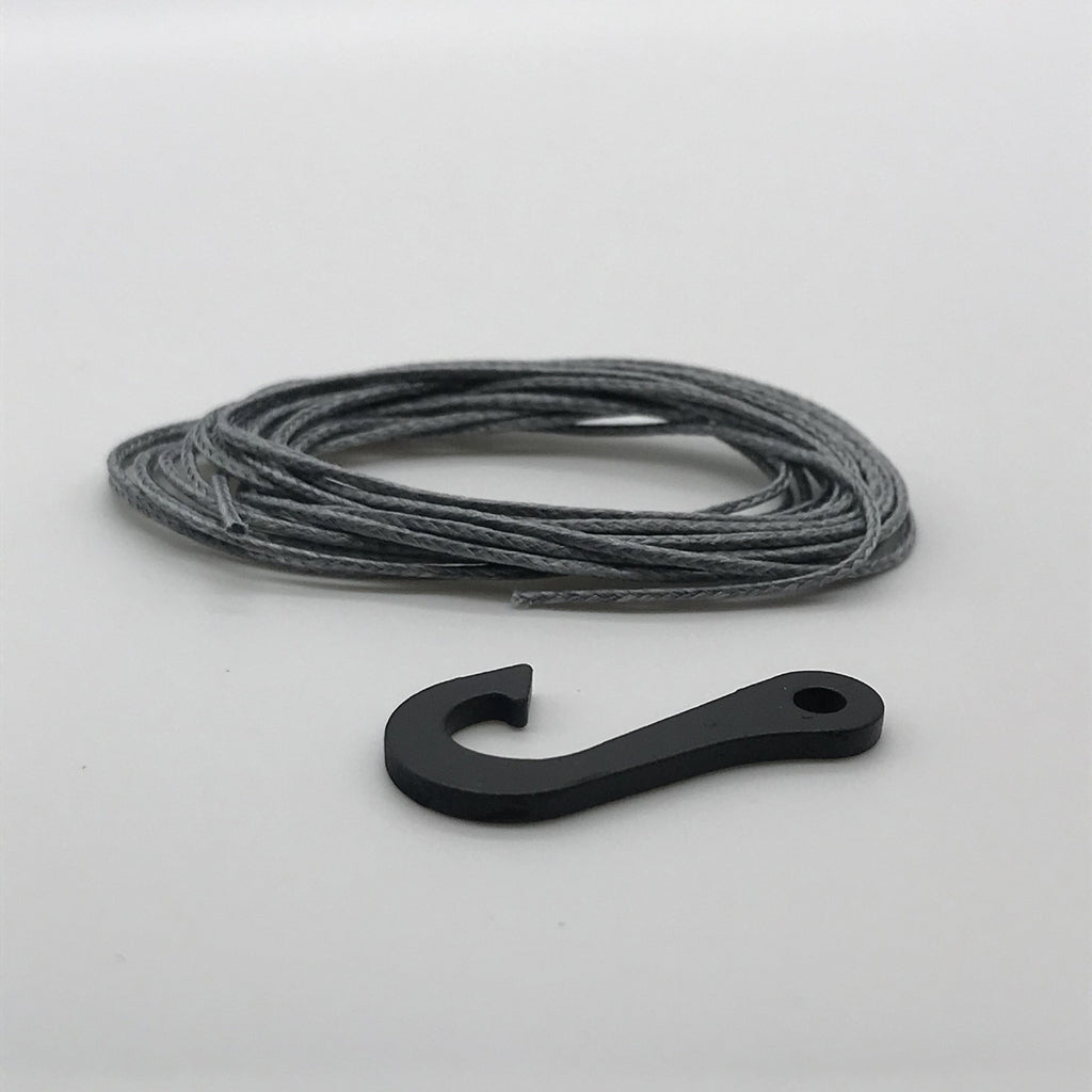 Synthetic Winch Line w/ Steel Hook