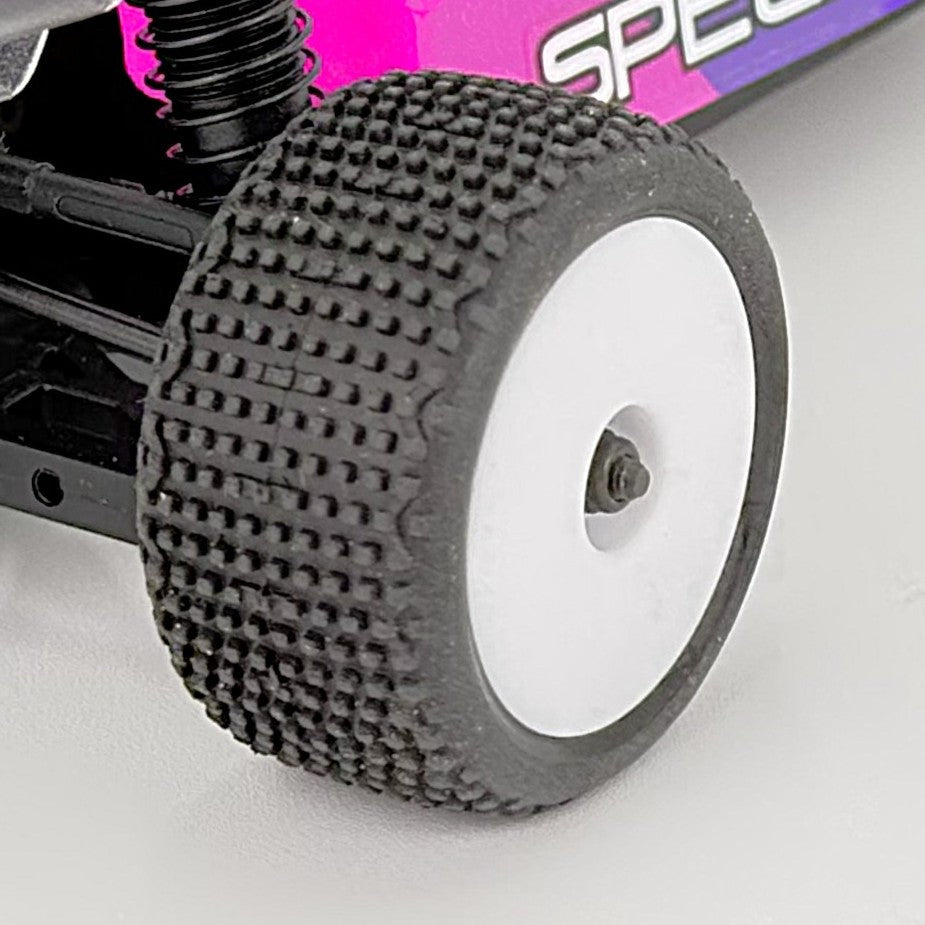 V-Blox Tire Set, White, Mounted, Speck B