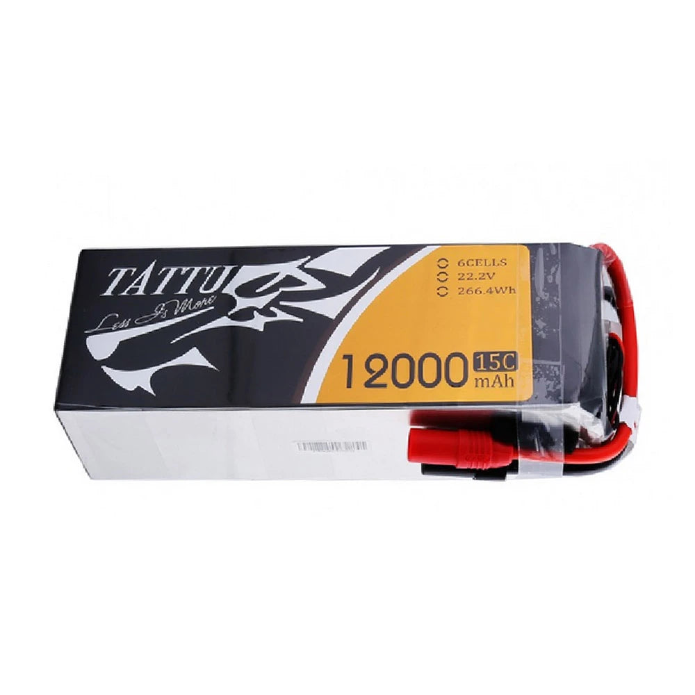 Tattu 12000mAh 6S 15C 22.2V Lipo Battery | AS150+XT150 Plug | UAV Classic