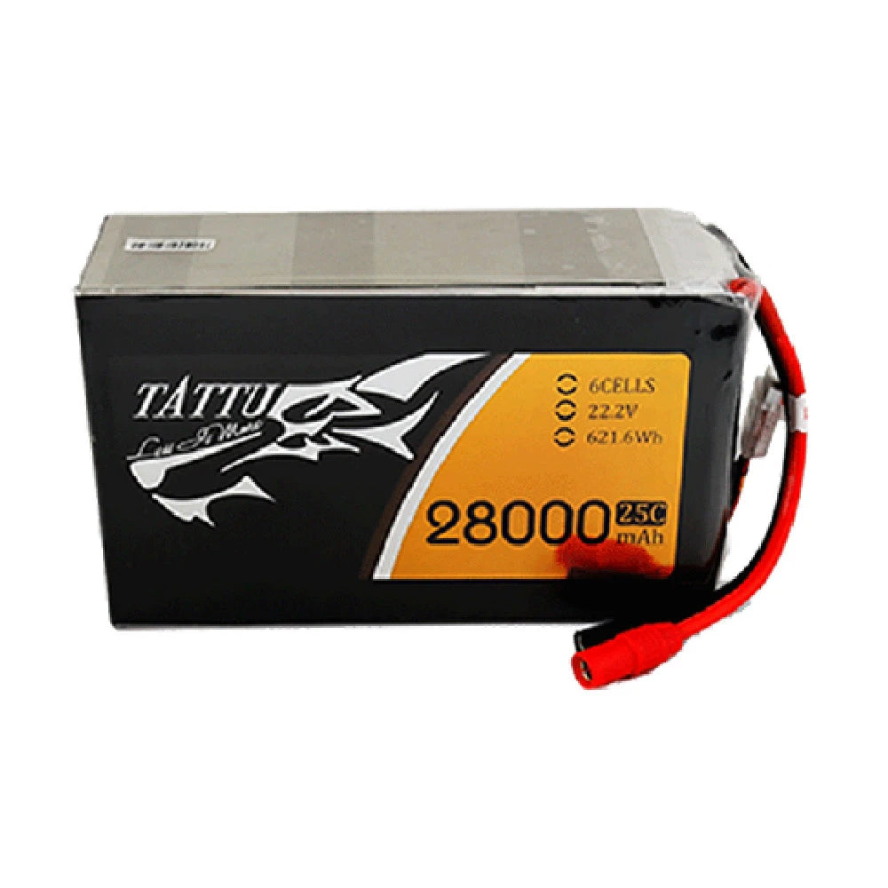 Tattu 28000mAh 6S 25C 22.2V Lipo Battery | AS150+XT150 Plug | UAV Classic