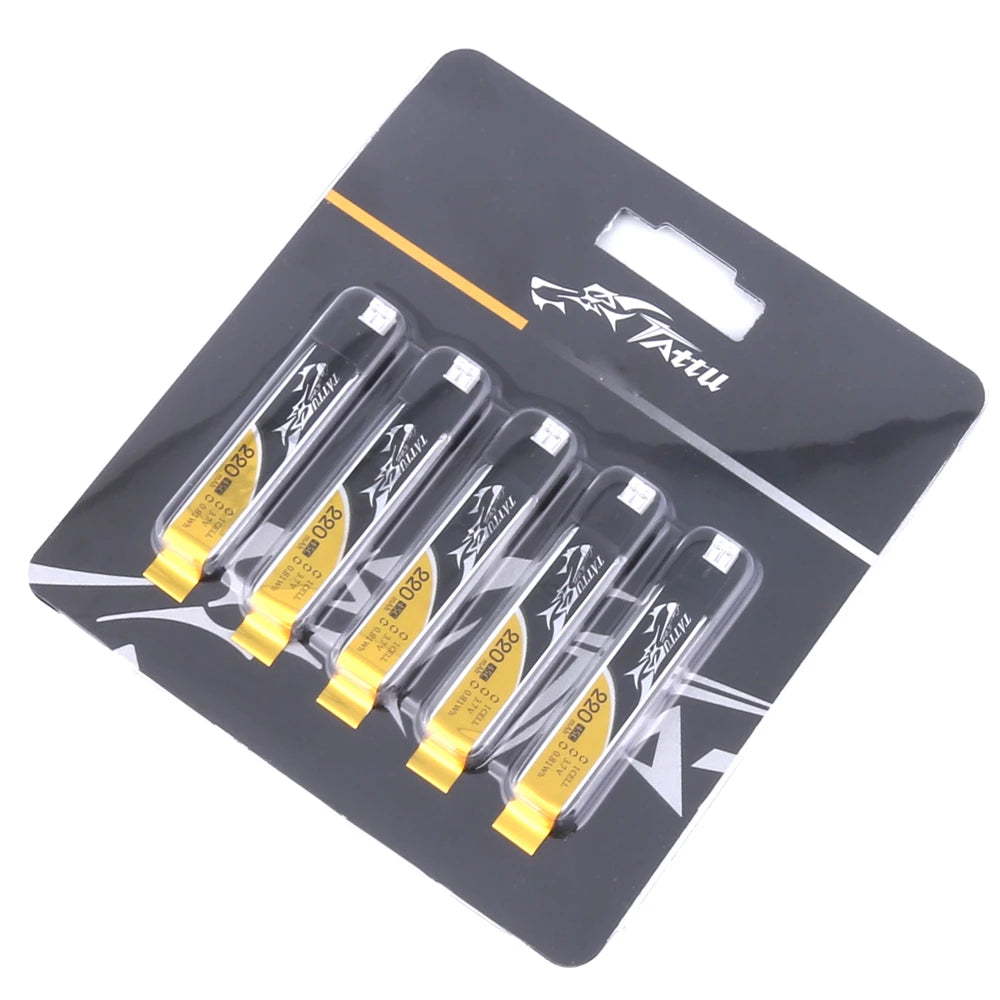 Tattu 220mAh 1S 45C 3.7V Lipo Battery | JST-PHR 2.0 Plug | FPV Classic (5pcs)