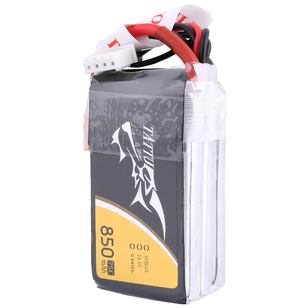 Tattu 850mAh 3S 75C 11.1V Lipo Battery | XT30 Plug | FPV Classic