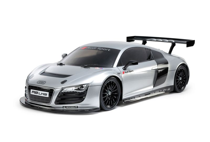 1/10 R/C Audi R8 LMS 2008 (Silver Painted Body) (TT-02)