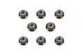 4mm Flange Lock Nut Black / 8p