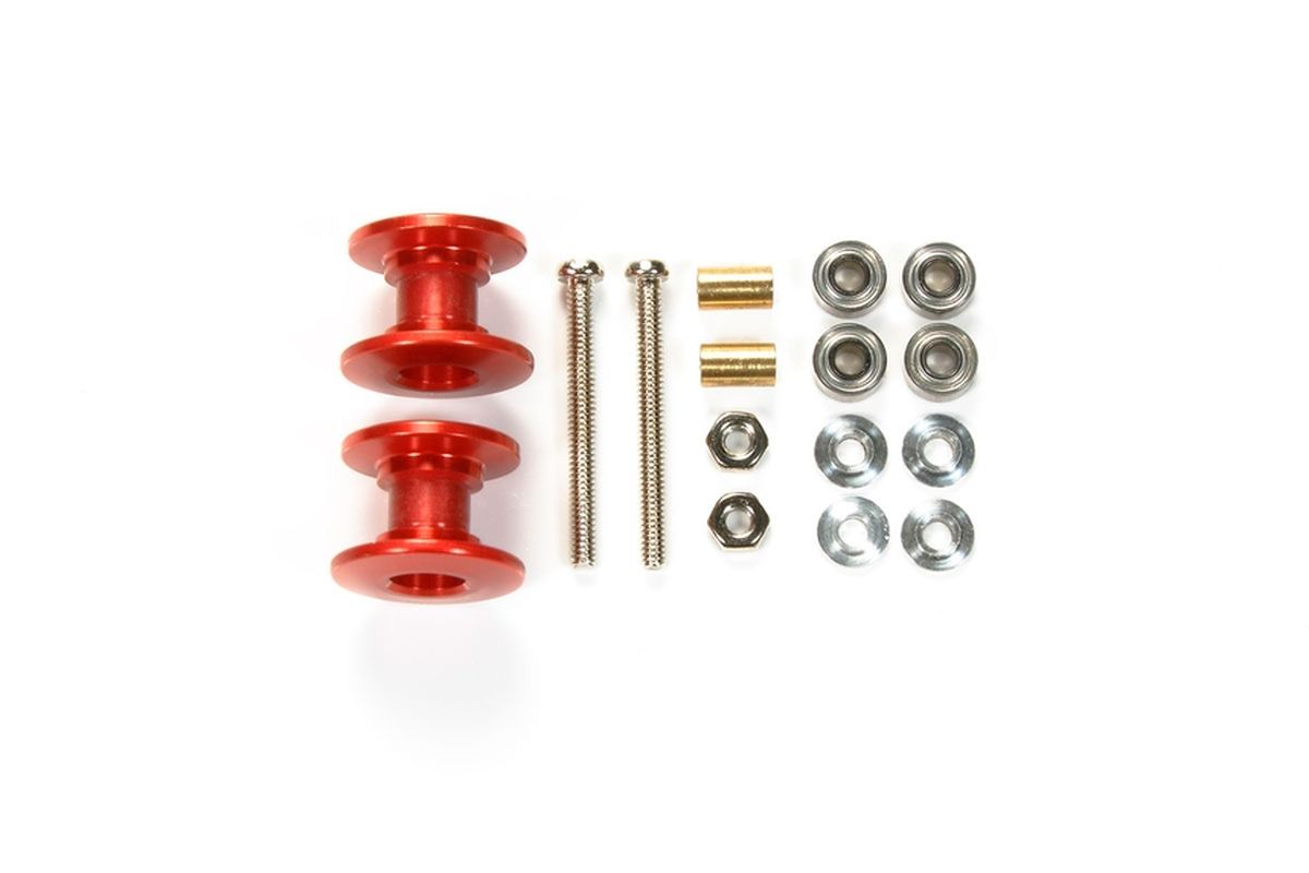 Lighweight Double Aluminum Rollers (13-12mm/Red)