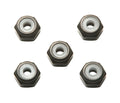JR 2mm Aluminum Lock Nut, Black 5pcs