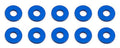 Bulkhead Washers, 7.8 x 1.0mm, Blue Aluminum (10)