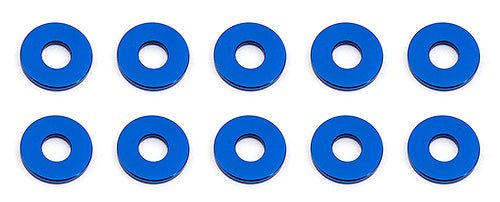Bulkhead Washers, 7.8 x 1.0mm, Blue Aluminum (10)