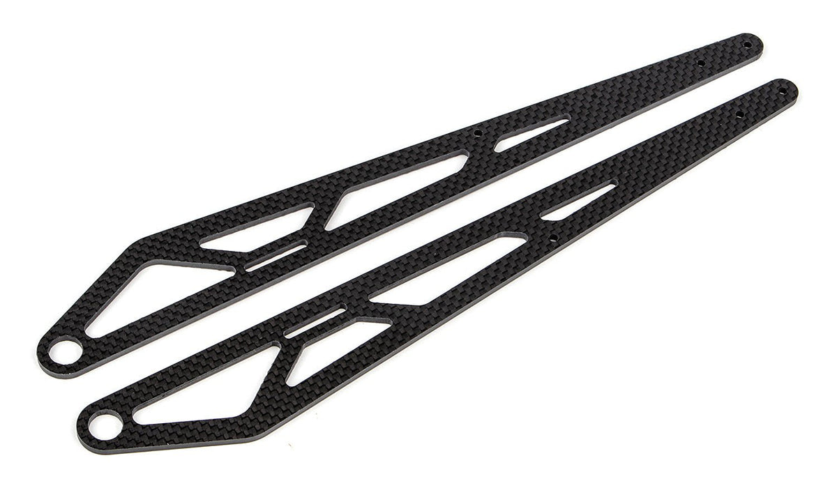 DR10M Factory Team Wheelie Bar Suspension Arms, Carbon Fiber