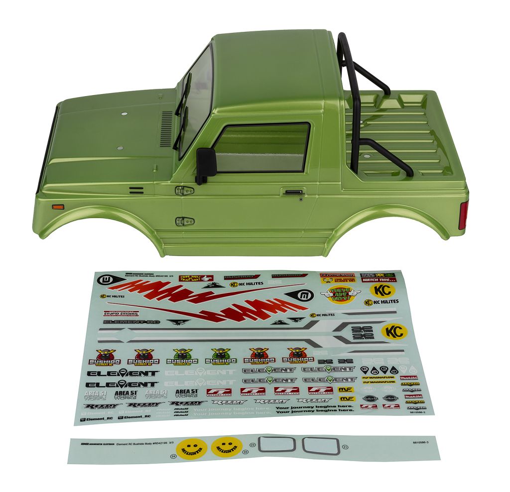 Enduro Bushido Body Set, Green, Painted