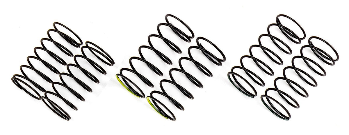 Factory Team 10mm Front Spring Set, Green 8.0, Black 7.5, Yellow 7, for Reflex