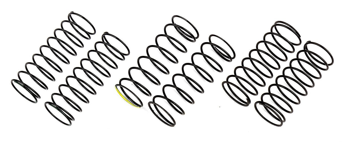 Factory Team 10mm Rear Spring Set, Green 10.0, Black 9.0, Yellow 8.5., for Reflex