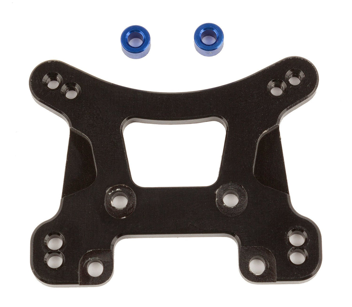 Factory Team 1:14 Front Shock Tower, Black Aluminum, for Reflex