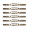 Factory Team 1:14 Titanium Turnbuckle Set, Silver, 35mm/1.37 in, for Reflex