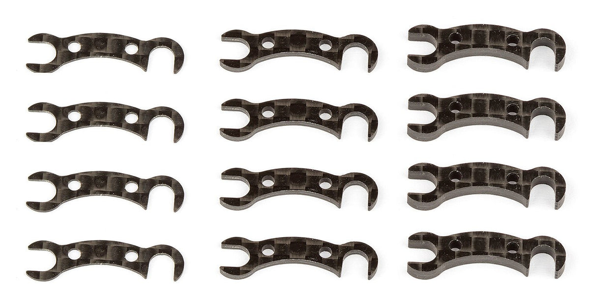 Factory Team Camber Link Mount Shims, Graphite, for TC7.2