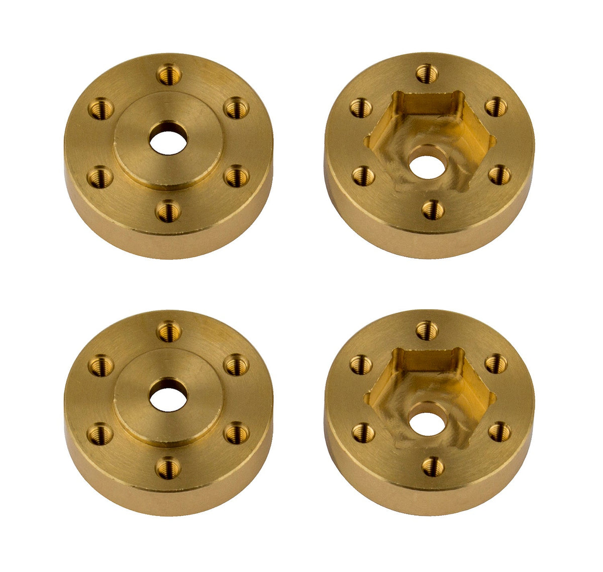 Factory Team Enduro Beadlock Hex Adapters, Brass