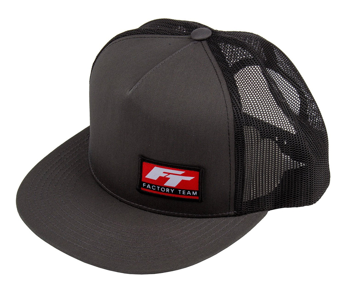 Factory Team Logo Trucker Hat, Flat Bill