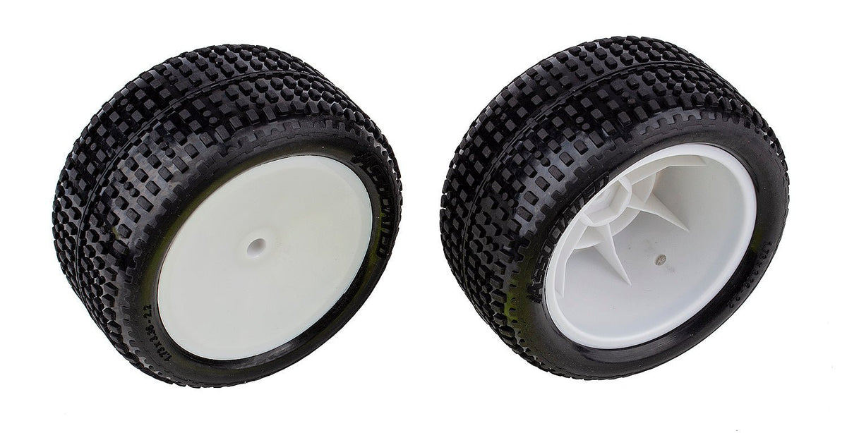 RB10 RTR Rear Wheels and Tires, Mounted