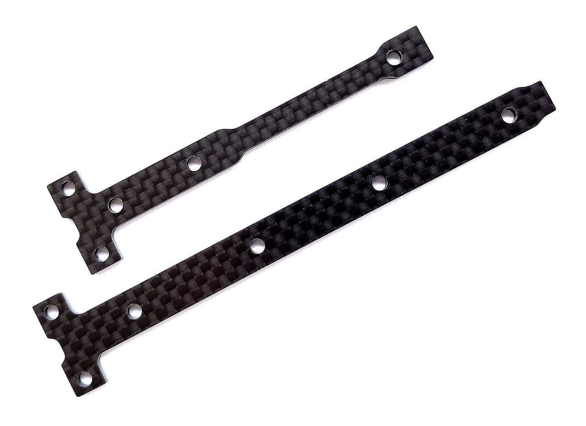 RC10B74.1 Factory Team Chassis Brace Support Set, 2.0mm, Carbon Fiber