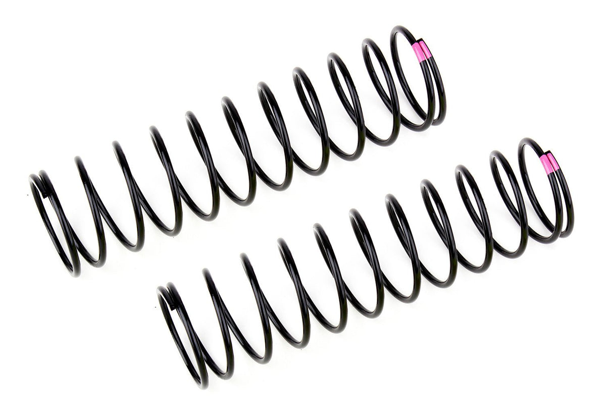 Rear Springs V2, Pink, 3.7 lb/in, L86, 12.00T, 1.6D