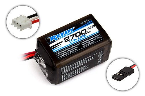 Reedy LiPo Pro RX 2700mAh 7.4V Receiver Battery, Hump Style