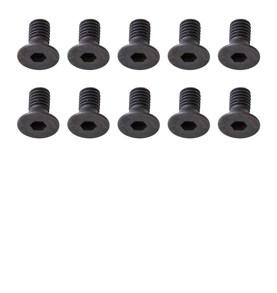 Screws, M2.5x8mm FHCS, 2mm hex
