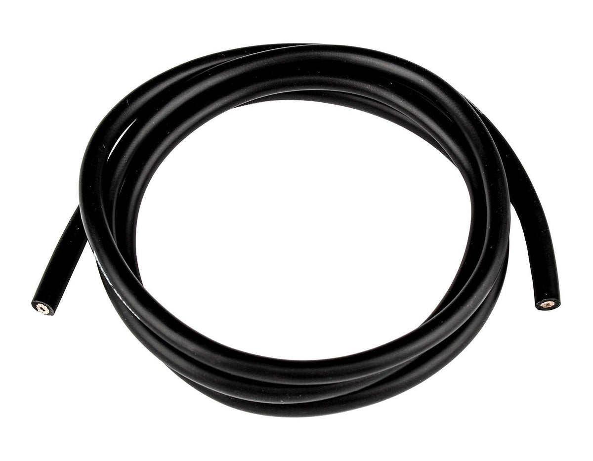 Silicone Wire 10AWG, Black, 1M