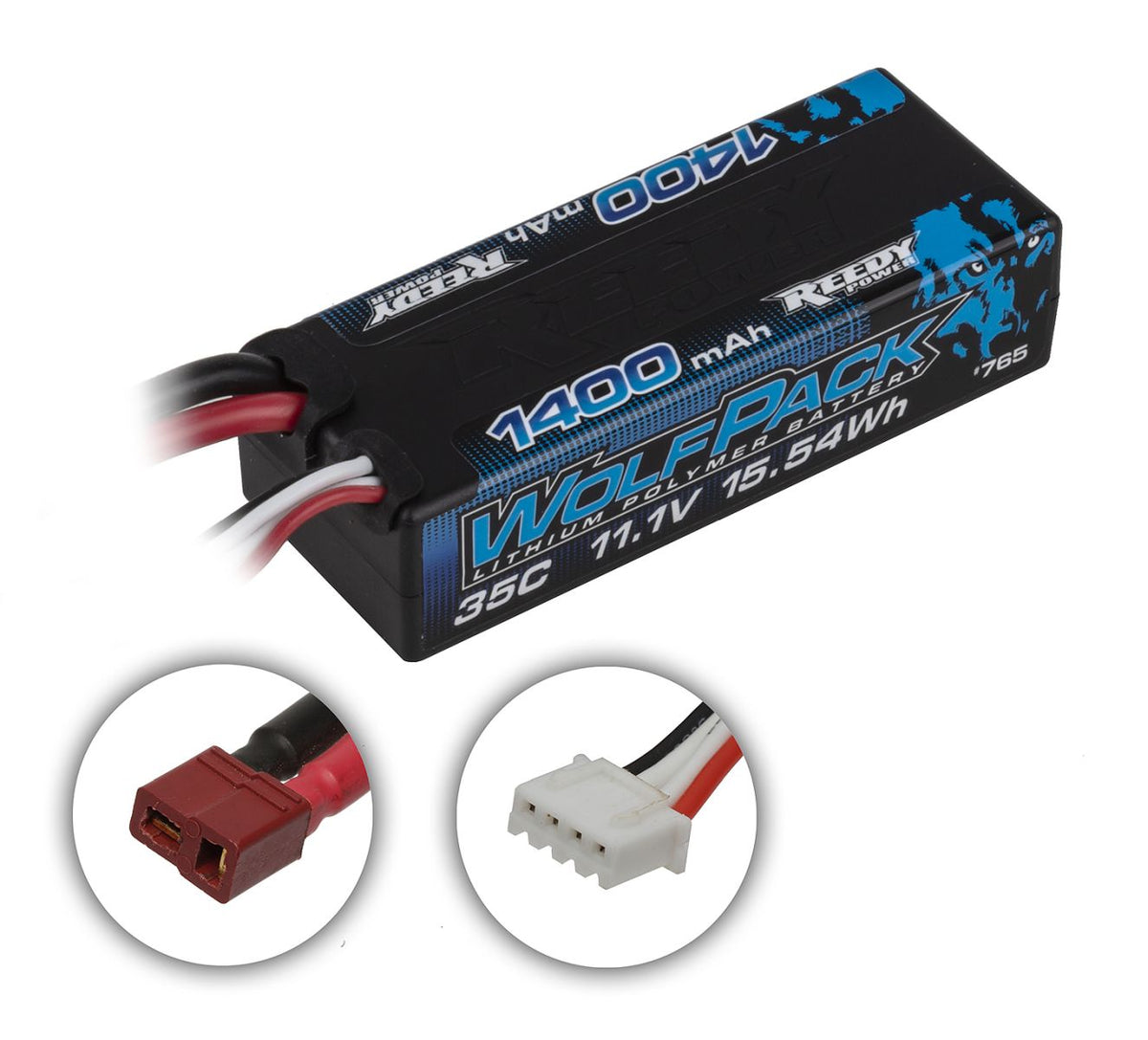 WolfPack LiPo Mini 1400mAh 35C 3S 11.1V with T-plug