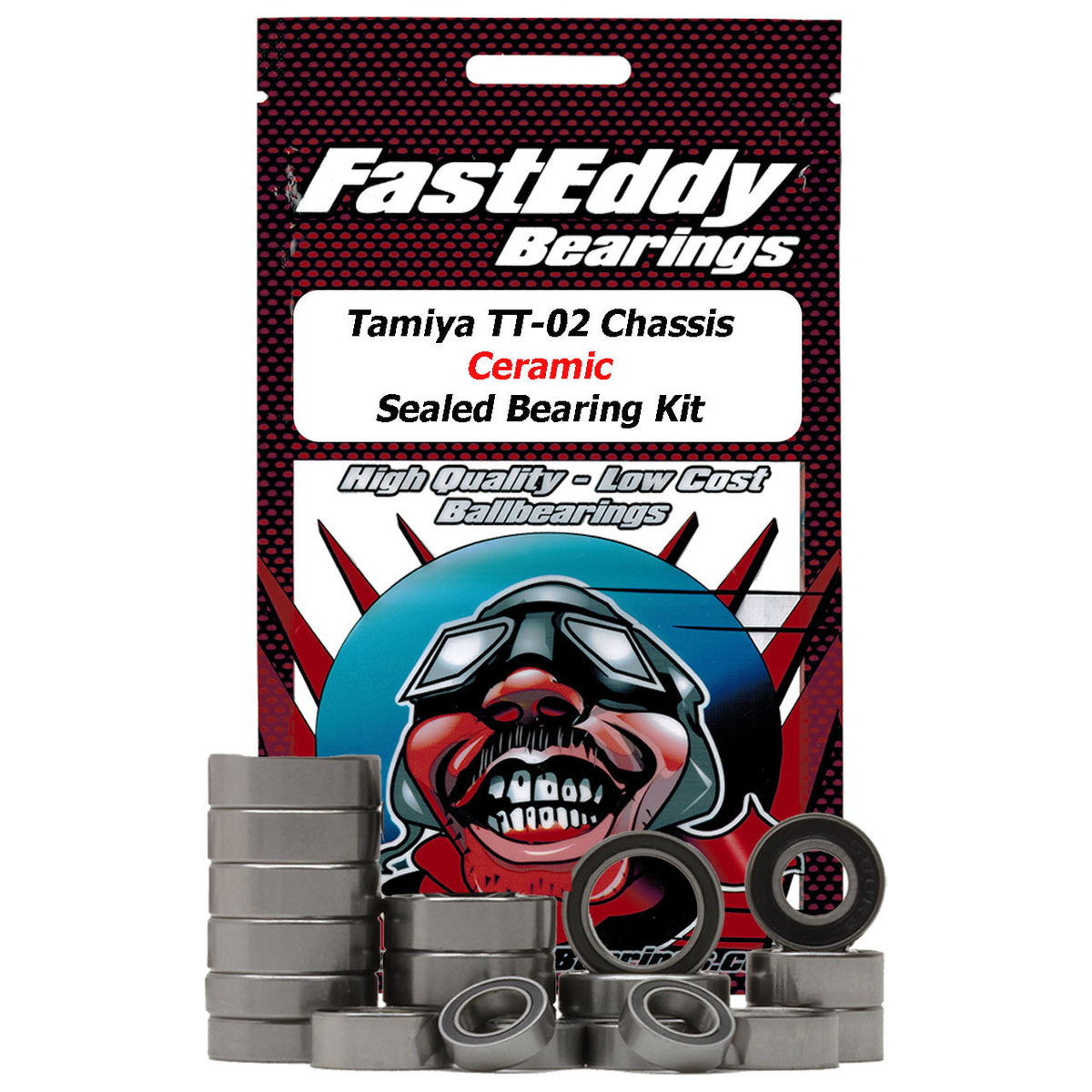 Tamiya TT-02 Chassis Rubber Ceramic Sealed Bearing Kit