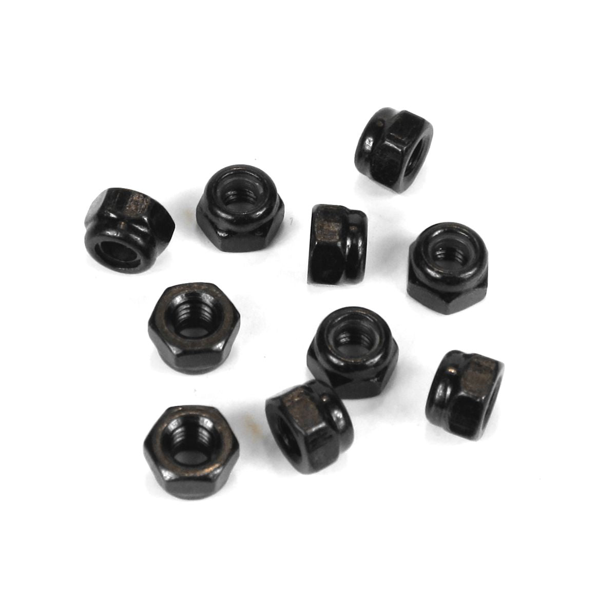M4 Locknuts (Black, 10pcs)