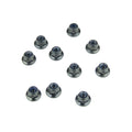 M3 Locknuts (Flanged, Black, 10pcs)