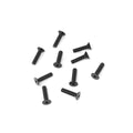 M2.5x10mm Flat Head Screws (Black, 10pcs)