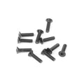 M3x12mm Flat Head Screws (Black, 10pcs)