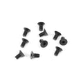 M4x8mm Flat Head Screws (Black, 10pcs)