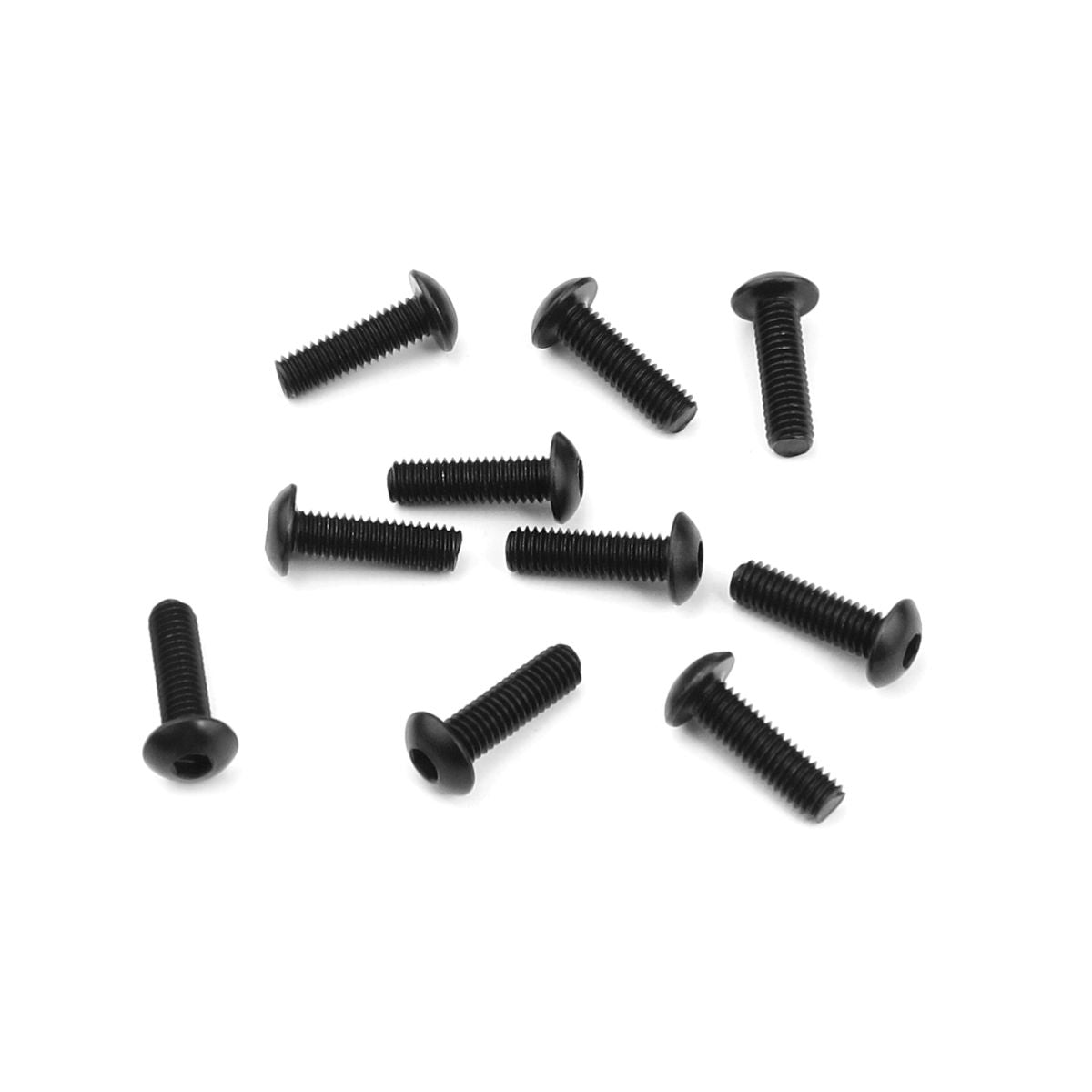M3x10mm Button Head Screws (Black, 10pcs)