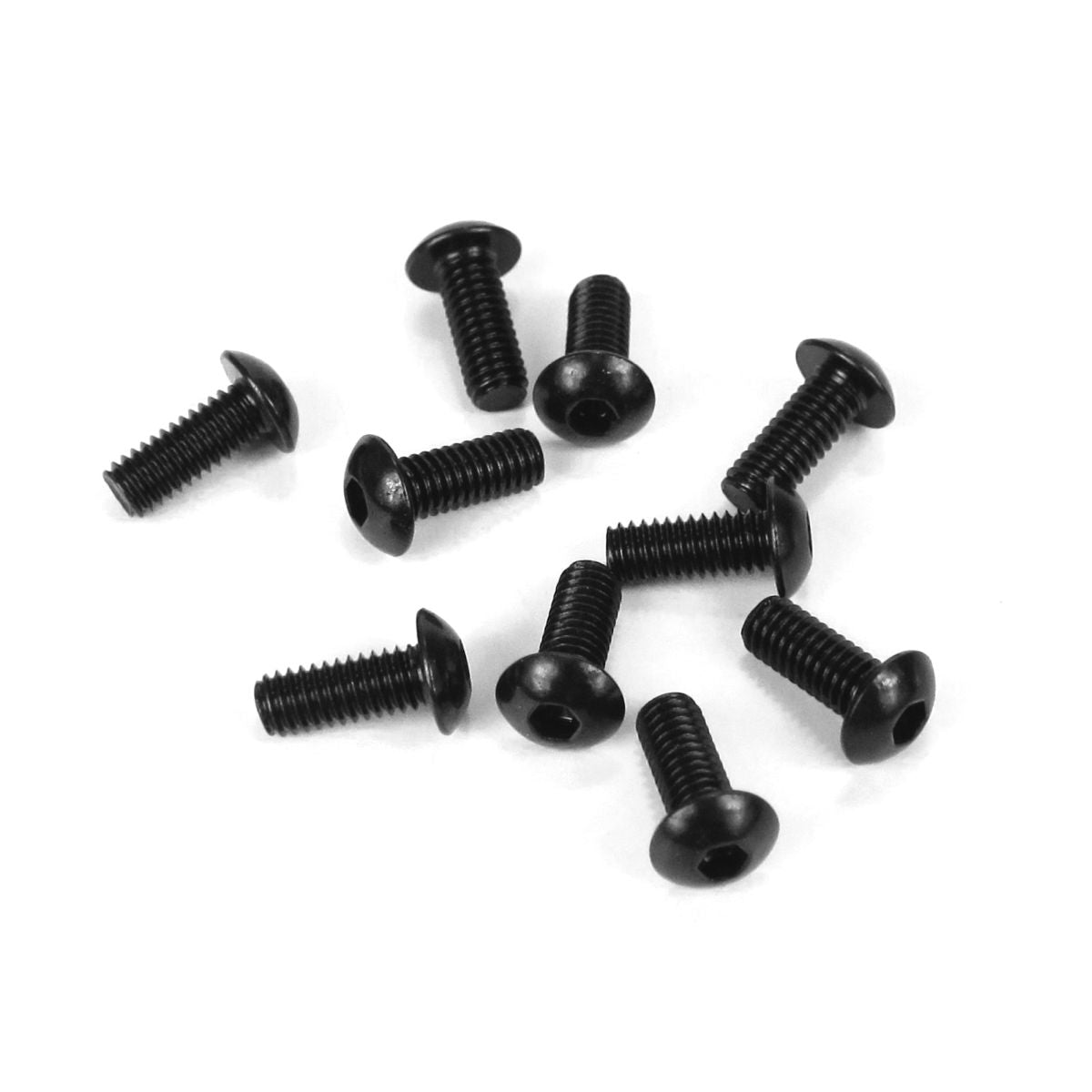 M4x10mm Button Head Screws (Black, 10pcs)