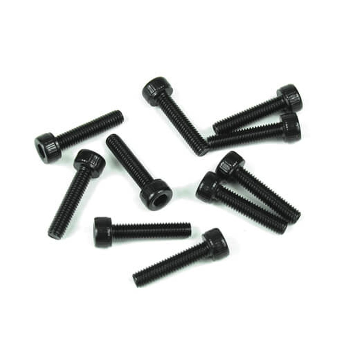 M3x10mm Cap Head Screws (Black, 10pcs)