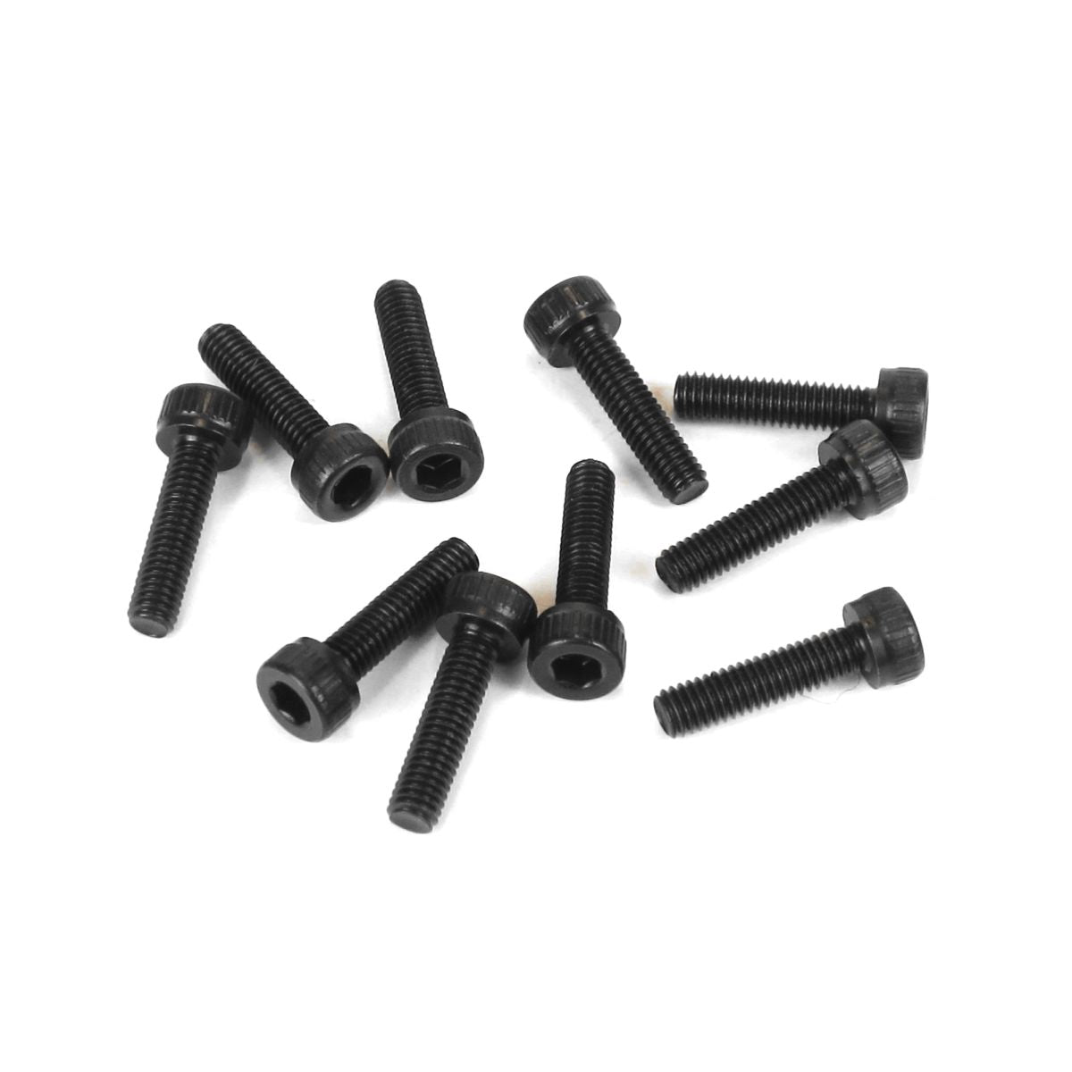 M3x12mm Cap Head Screws (Black, 10pcs)