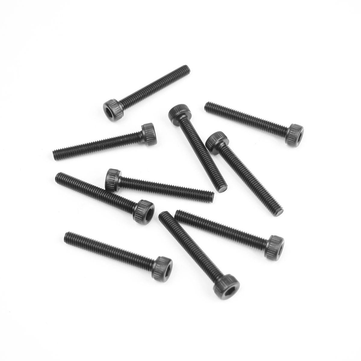 M3x22mm Cap Head Screws (Black, 10pcs)