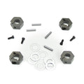 12mm Aluminum Hex Adapters for M6 Driveshafts (Front/Rear,