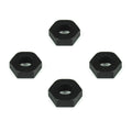 Wheel Hexes (SCT410, 12mm, Composite, Black)