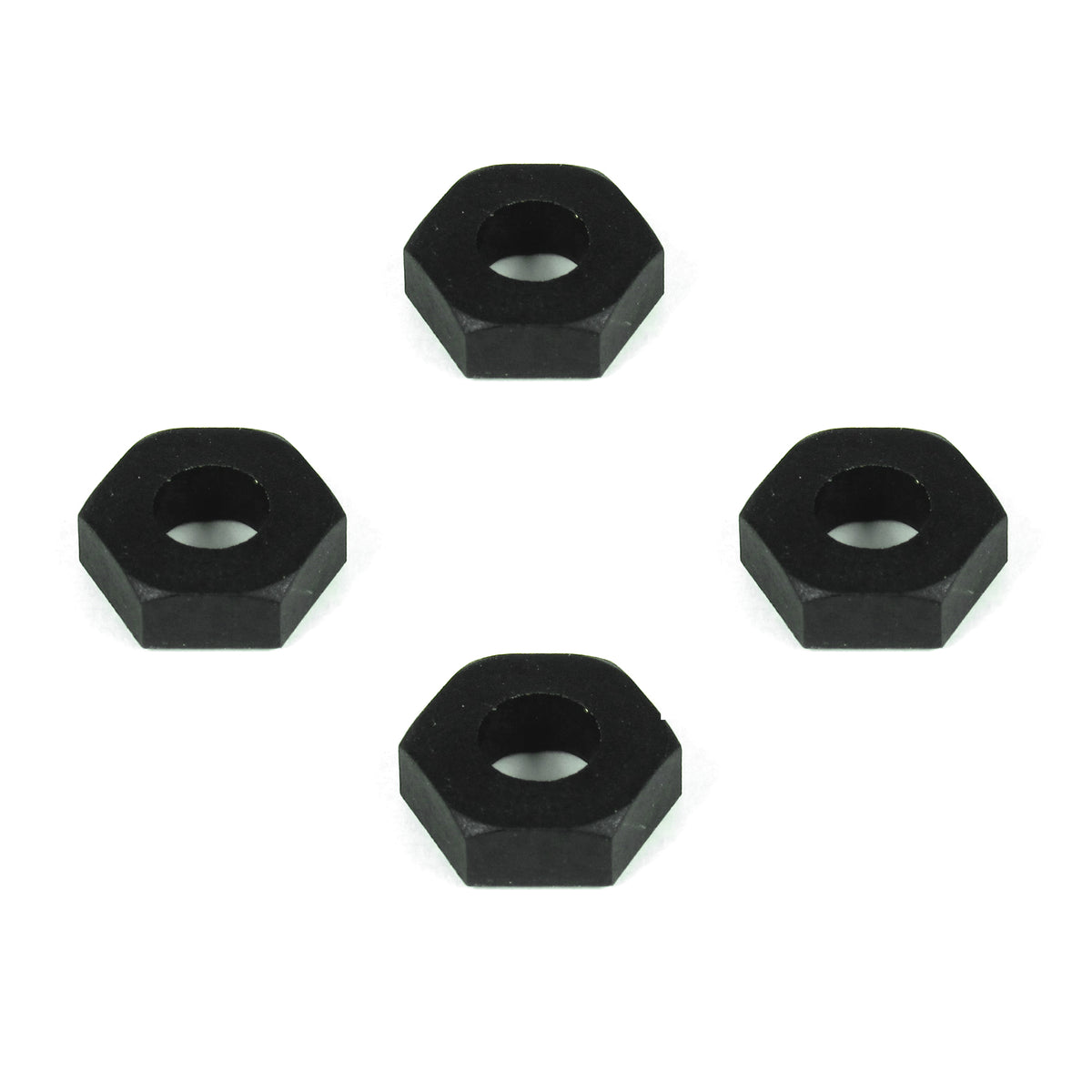 Wheel Hexes (SCT410, 12mm, Composite, Black)